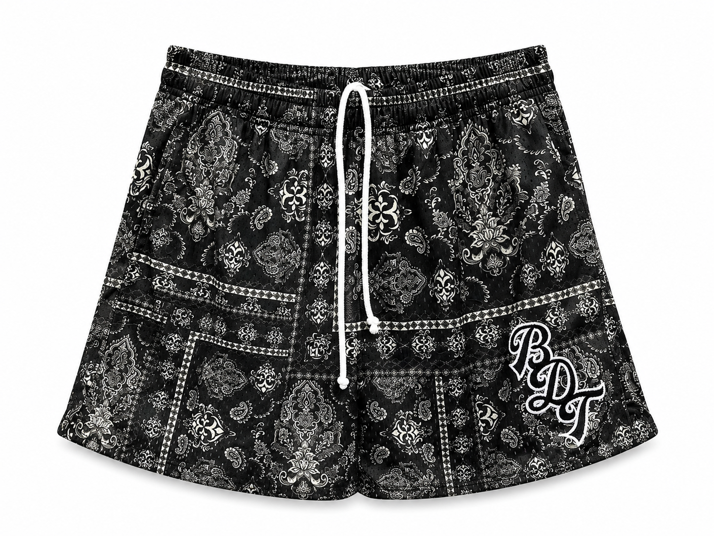 BDT Midnight Bandana Mesh Shorts