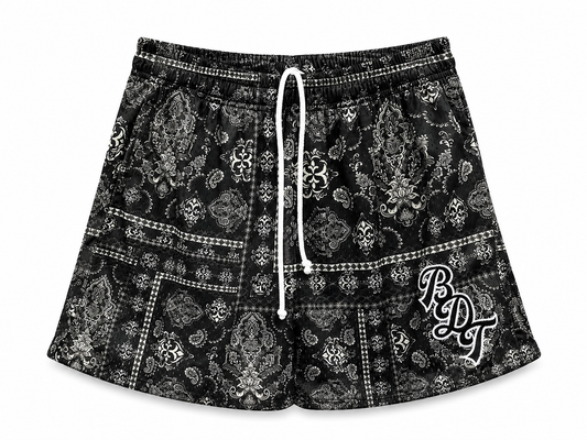 BDT Midnight Bandana Mesh Shorts